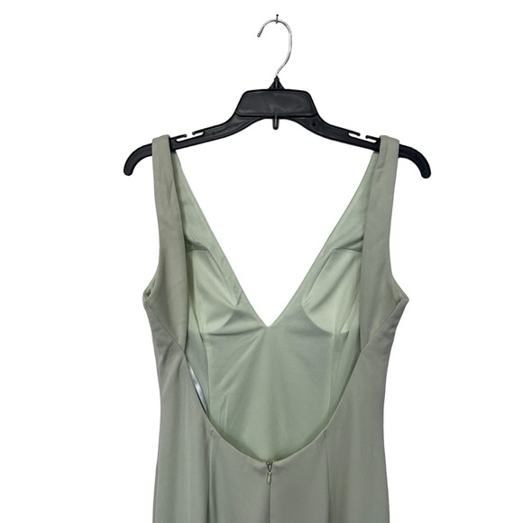 Katie May | Caliente Deep V-Neck Midi Dress Mint Green Bridesmaid Wedding M - Picture 10 of 16